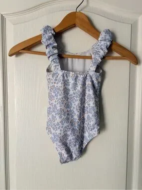 Rylee + Cru | Swim | Rylee Cru Blue Ditsy Blue Floral One Piece Girls ...